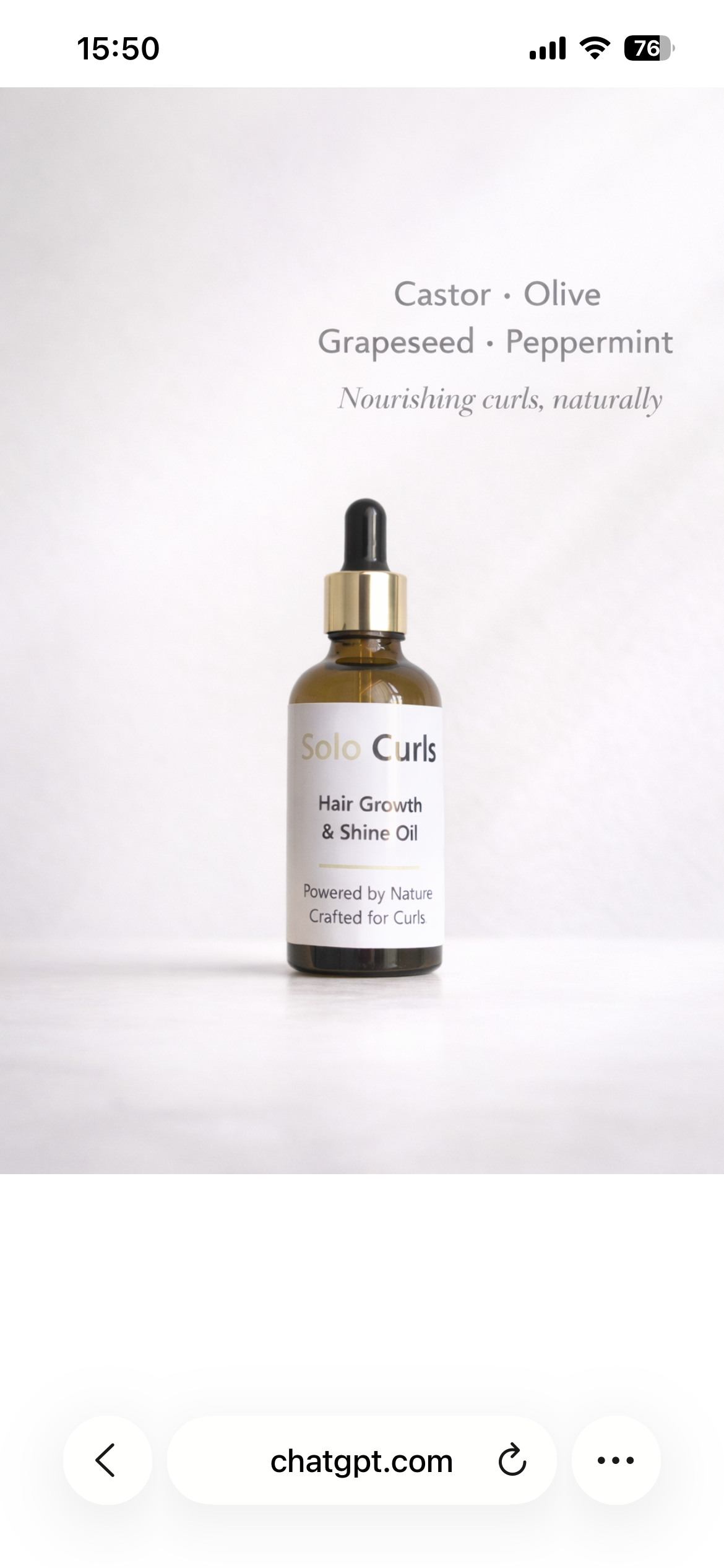 Hair growth and shine oil